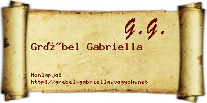 Grébel Gabriella névjegykártya